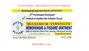 Doctor Butler's Hemorrhoid & Fissure Ointment